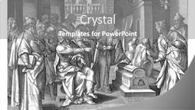  Presentation with disciples - Audience pleasing PPT layouts consisting of christ-points-his-disciples backdrop and a gray colored foreground