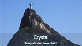  Presentation with christ - Amazing PPT layouts having christ redeemer - rio de janeiro backdrop and a ocean colored foreground
