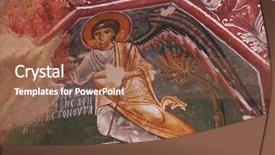  Presentation with christ - Cool new slides with christ rock - fresco backdrop and a  colored foreground