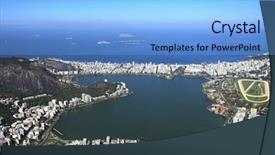  Presentation with brazils rio negro river - Cool new PPT theme with christ rock - rio de janeiro backdrop and a  colored foreground