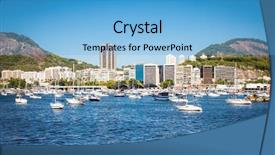  Presentation with scenic - Beautiful theme featuring christ rock - scenic view of harbor backdrop and a  colored foreground