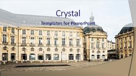  Presentation with city street - Beautiful presentation design featuring christ rock - street view of old town backdrop and a  colored foreground