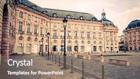  Presentation with city street - PPT layouts having christ rock - street view of old town background and a  colored foreground