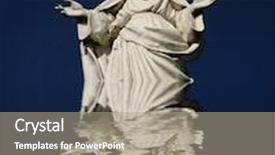  Presentation with christ - Amazing presentation theme having christ statue detail with reflection on the water backdrop and a coral colored foreground