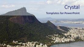  Presentation with christ - Presentation design consisting of christ the redeemer statue background and a sky blue colored foreground
