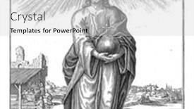  Presentation with holy spirit - PPT layouts having christ-with-the-apple background and a light gray colored foreground