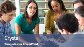  Presentation with reading bible - Colorful presentation enhanced with christian - bible group reading together backdrop and a ocean colored foreground