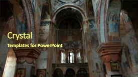  Presentation with zoo interior design - Audience pleasing presentation theme consisting of christian art - gelati monastery interior kutaisi georgia backdrop and a tawny brown colored foreground