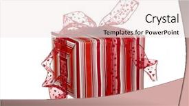  Presentation with christmas red - Audience pleasing slides consisting of christian anniversary - christmas season beautiful red gift backdrop and a  colored foreground