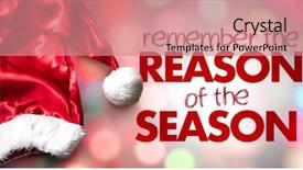  Presentation with season - PPT theme with remember the reason background and a coral colored foreground