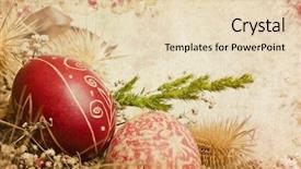  Presentation with easter - Cool new slide deck with fish dish seafood appetizer cone of paper with fried shrimp 1 backdrop and a light gray colored foreground