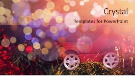  Presentation with christmas cars - Presentation consisting of christian cars - close-up of decorations on christmas background and a  colored foreground