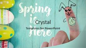  Presentation with fingers - Presentation theme featuring christian choices - digitally generated image of fingers background and a mint green colored foreground