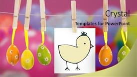  Presentation with egg - Amazing presentation design having christian choices - pe047_easter_01_bs_nf backdrop and a violet colored foreground