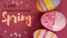  Presentation with spring - Slide set enhanced with christian choices - spring logo against background background and a red colored foreground