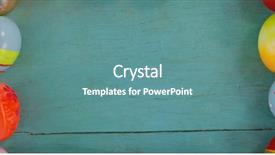  Presentation with frame - Theme consisting of christian choices - various easter eggs forming frame background and a teal colored foreground