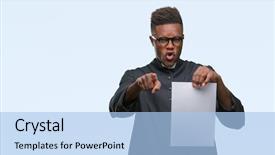  Presentation with religious african american - Audience pleasing PPT layouts consisting of christian choices - young african american priest man backdrop and a light blue colored foreground