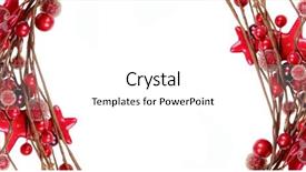  Presentation with red and white festive - Colorful slide set enhanced with christian christmas borders - red border isolated on white backdrop and a  colored foreground