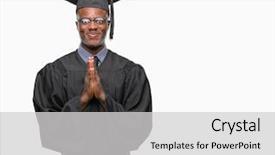  Presentation with african american couples - Cool new presentation theme with christian college - young graduated african american man backdrop and a  colored foreground