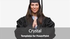  Presentation with mom praying hands - Cool new slides with christian college - young hispanic woman wearing graduated backdrop and a  colored foreground