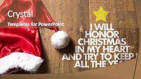  Presentation with counseling - Audience pleasing theme consisting of christian counseling - i will honor christmas backdrop and a coral colored foreground