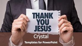  Presentation with christian - Cool new slide deck with christian counseling - thank you jesus backdrop and a tawny brown colored foreground