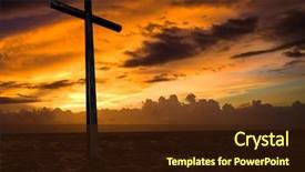  Presentation with christian - PPT layouts with pile of chocolate coated toffee candies isolated over the white background set of three different foreshortenings background and a mint green colored foreground