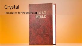  Presentation with christian easter - Audience pleasing PPT layouts consisting of christian easter - bible books against the colorful backdrop and a coral colored foreground