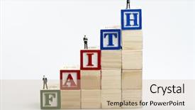  Presentation with christian faith - Audience pleasing slide deck consisting of christian school - faith word and business man backdrop and a soft green colored foreground