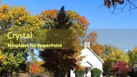  Presentation with beauty beautiful autumn in japanese - Audience pleasing PPT theme consisting of christian fall - beautiful small church nestled backdrop and a tawny brown colored foreground