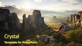  Presentation with christian - Beautiful PPT layouts featuring christian fall - meteora monasteries in greece backdrop and a tawny brown colored foreground