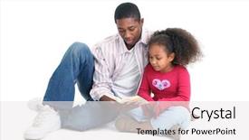  Presentation with christian family - Presentation featuring christian family - attractive african american man background and a white colored foreground