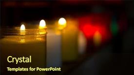  Presentation with book burning candles and purple - Colorful PPT layouts enhanced with christian fire - burning church candles backdrop and a wine colored foreground