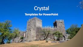  Presentation with principal - PPT layouts consisting of christian foundation - castle of guimaraes the principal background and a gray colored foreground