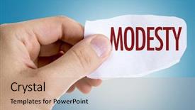  Presentation with integrity - PPT layouts with christian integrity - modesty background and a coral colored foreground