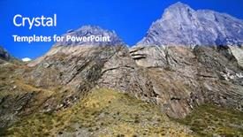  Presentation with beautiful spanish landscape costa blanca - PPT layouts with christian joy world - alpine landscape in cordiliera blanca background and a  colored foreground