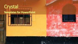  Presentation with music south america - Theme enhanced with christian joy world - architectural detail in huaraz peru background and a tawny brown colored foreground