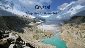  Presentation with main air routes in south america - Cool new PPT theme with christian joy world - artesonraju glacier in cordilera blanca backdrop and a light blue colored foreground