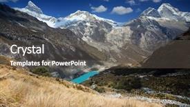  Presentation with america - Cool new theme with christian joy world - artesonraju valley in cordilera blanca backdrop and a gray colored foreground