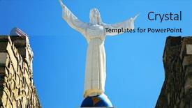  Presentation with south america world women - Colorful slide deck enhanced with christian joy world - campo santo of yungay cemetery backdrop and a  colored foreground