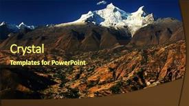  Presentation with south america world women - PPT theme consisting of christian joy world - huandoy peaks 6395m and yungay background and a  colored foreground
