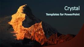  Presentation with america - PPT theme featuring christian joy world - huandoy peaks 6395m in cordilera background and a  colored foreground