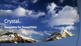  Presentation with north and south korean flags - Audience pleasing theme consisting of christian joy world - huascaran norte 6655m and huascaran backdrop and a ocean colored foreground