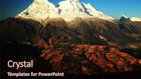  Presentation with main air routes in south america - PPT theme enhanced with christian joy world - huascaran peaks 6768m peru south background and a  colored foreground