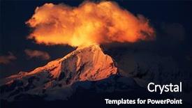  Presentation with music south america - Colorful PPT layouts enhanced with christian joy world - nevado copa 6188m in sunset backdrop and a  colored foreground