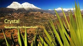  Presentation with america - PPT theme featuring christian joy world - rio santa valley and cordiliera background and a tawny brown colored foreground