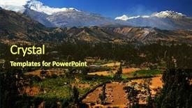  Presentation with santa - Slide set consisting of christian joy world - rio santa valley and cordiliera background and a  colored foreground