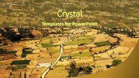  Presentation with main air routes in south america - Beautiful slide deck featuring christian joy world - rio santa valley and cordiliera backdrop and a  colored foreground