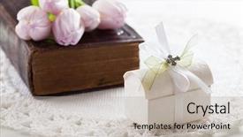  Presentation with first communion - Slides having bible for the first background and a light gray colored foreground