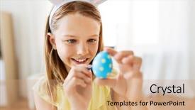  Presentation with happy holidays - Beautiful slides featuring christian love mone - easter holidays and people concept backdrop and a  colored foreground